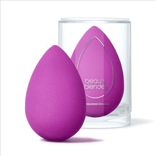 Beautyblender® | Amethyst Beauty Blender Makeup Sponge, Super-Soft Foam Easily Blends Foundations, Powders & Creams, Made in USA, Reusable, Washable, Streak Free Application, Vegan, Cruelty Free