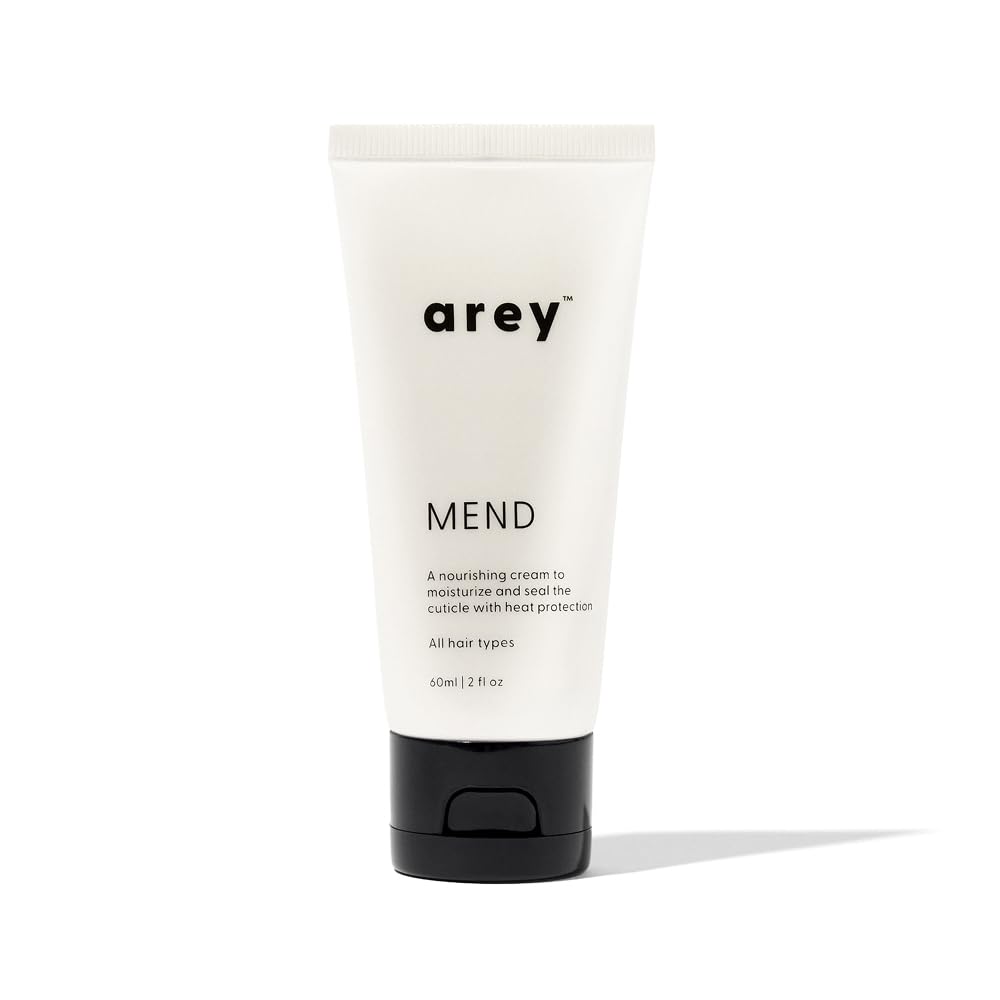 Arey Mend Heat Protectant Leave-In Conditioner | Detangles, Rehydrates, Strengthens and Protects Hair up to 450°F | Vegan, Cruelty-Free & Gluten-Free (2 Fl Oz)