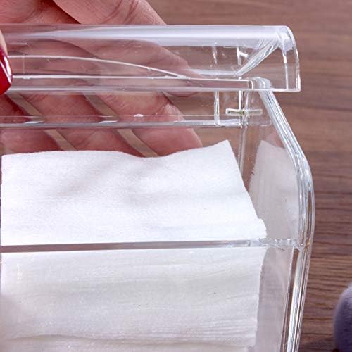 Sooyee Qtip Holder Dispenser for Cotton Ball, Swab, Round Pads, Floss,3 Compartment Plastic Apothecary Jars,Bathroom Organization ,Vanity Organizers and Storage,Clear