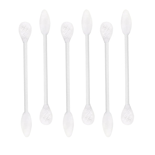 Paper Stick Thick Cotton Swabs with Precision and Flattened Tip 375pcs, Pointed&Flattened Tip Cosmetic Applicators XL Size