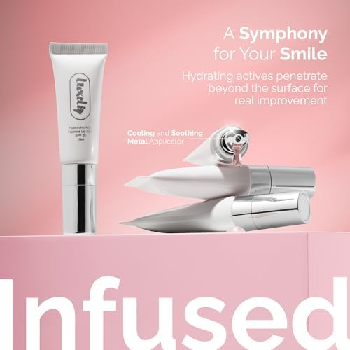 Tinted Lip Balm Elixir – Hydrating Vegan Lip Care with Sheer Color & Moisturizing Glow – Non-Sticky Nourishing, Lip Plumping Treatment for Soft, Smooth Lips (Strawberry 10ml)