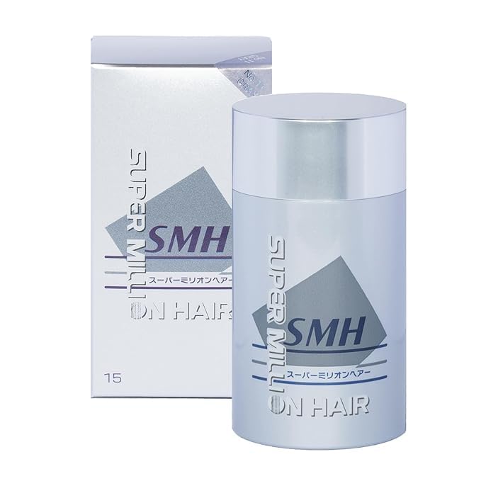 SMH Hair Fibers MADE IN JAPAN – Instantly Conceals Thinning Hair –Long-Lasting – Sweat, Water & Wind Resistant – Hair Loss Solutions For Men & Women (Gray, 15g)