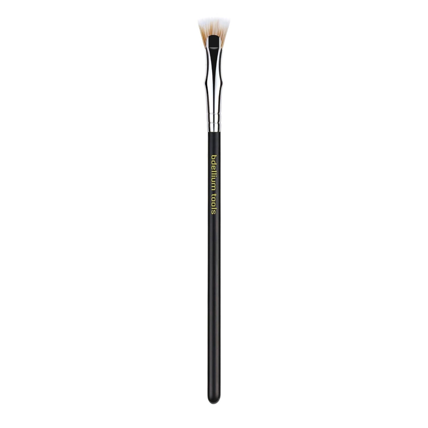 Bdellium Tools Professional Makeup Brush - Maestro Series 730 Bent Mascara Fan - With Soft Synthetic Fibers, For Applying Mascara (Black, 1pc)
