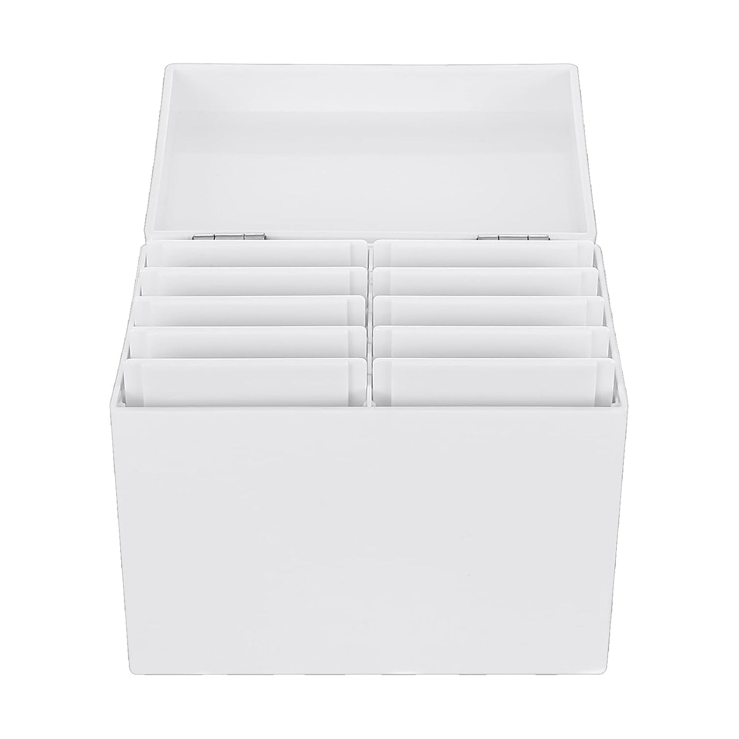 Acrylic Eyelash Storage Box, 10 Layers False Eyelashes Glue Pallet Holder Display Grafting Eye lashes Extension Close-Packed Display with 10 Pallets Makeup Organizer