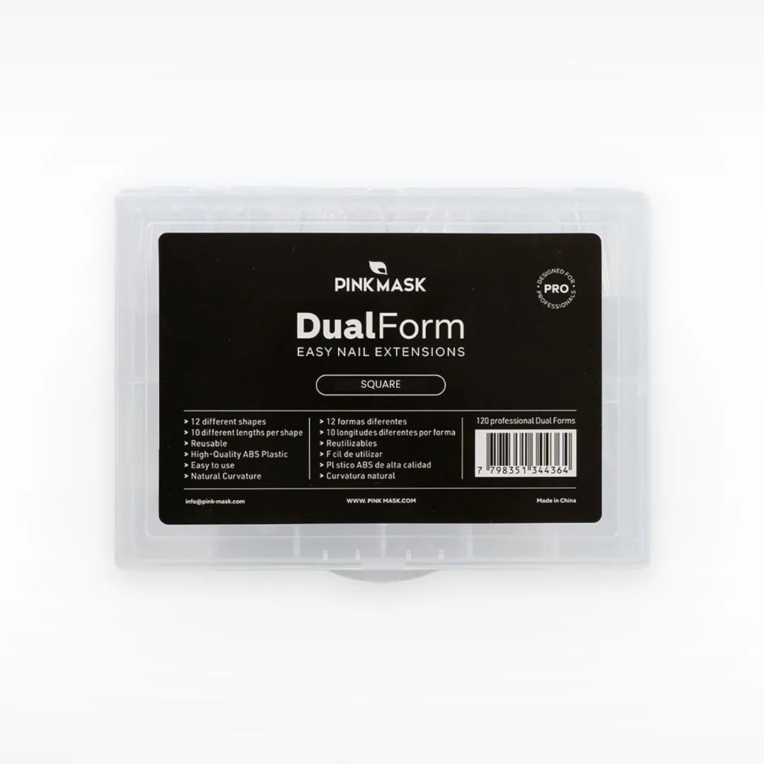 Professional Dual Forms - Square - 120 Units for Nail Extensions