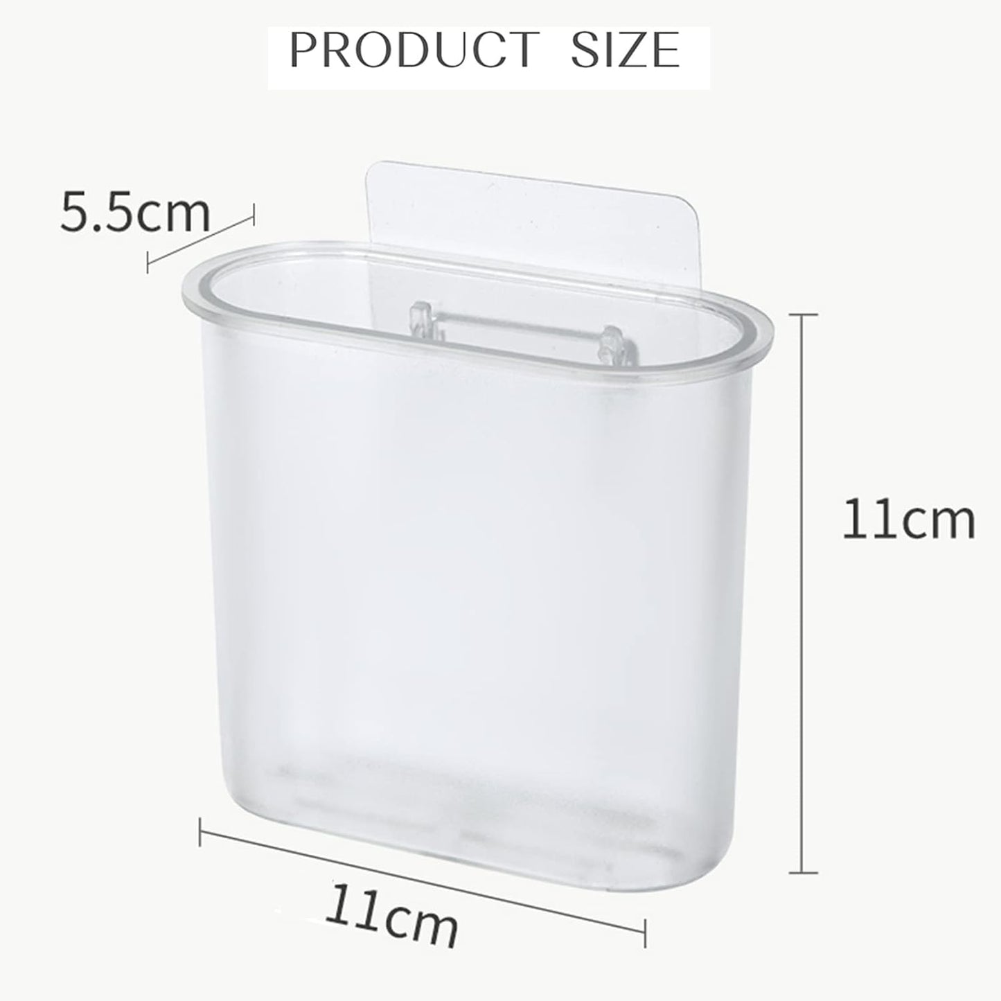 Toothbrush Holders Wall Mounted, Self Adhesive Tooth Brush Holder for Bathroom Electric Toothbrush Toothpaste Razor Bathroom Accessories(Clear)