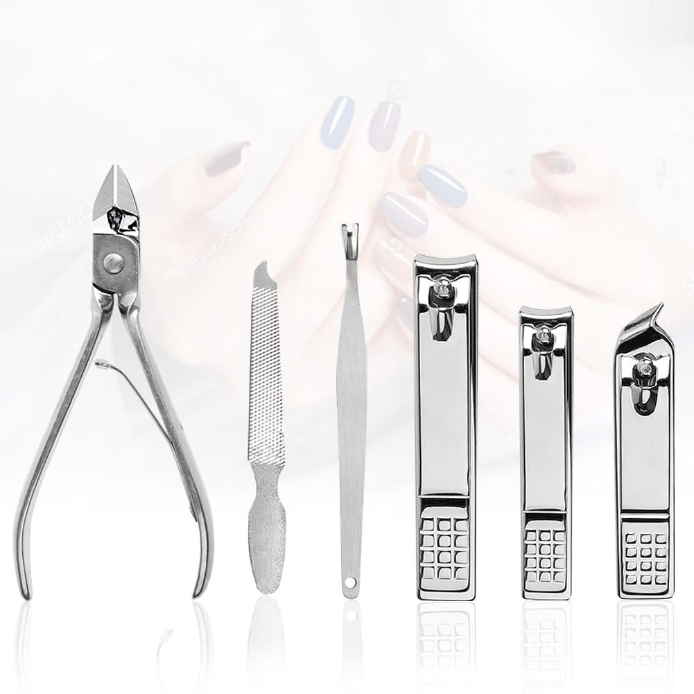 Yougai Nail Clippers set for Men and Womens Gift Manicure Set 18 Pieces Stainless Steel Manicure Kit,Nail Care Tools with Luxurious Travel Case