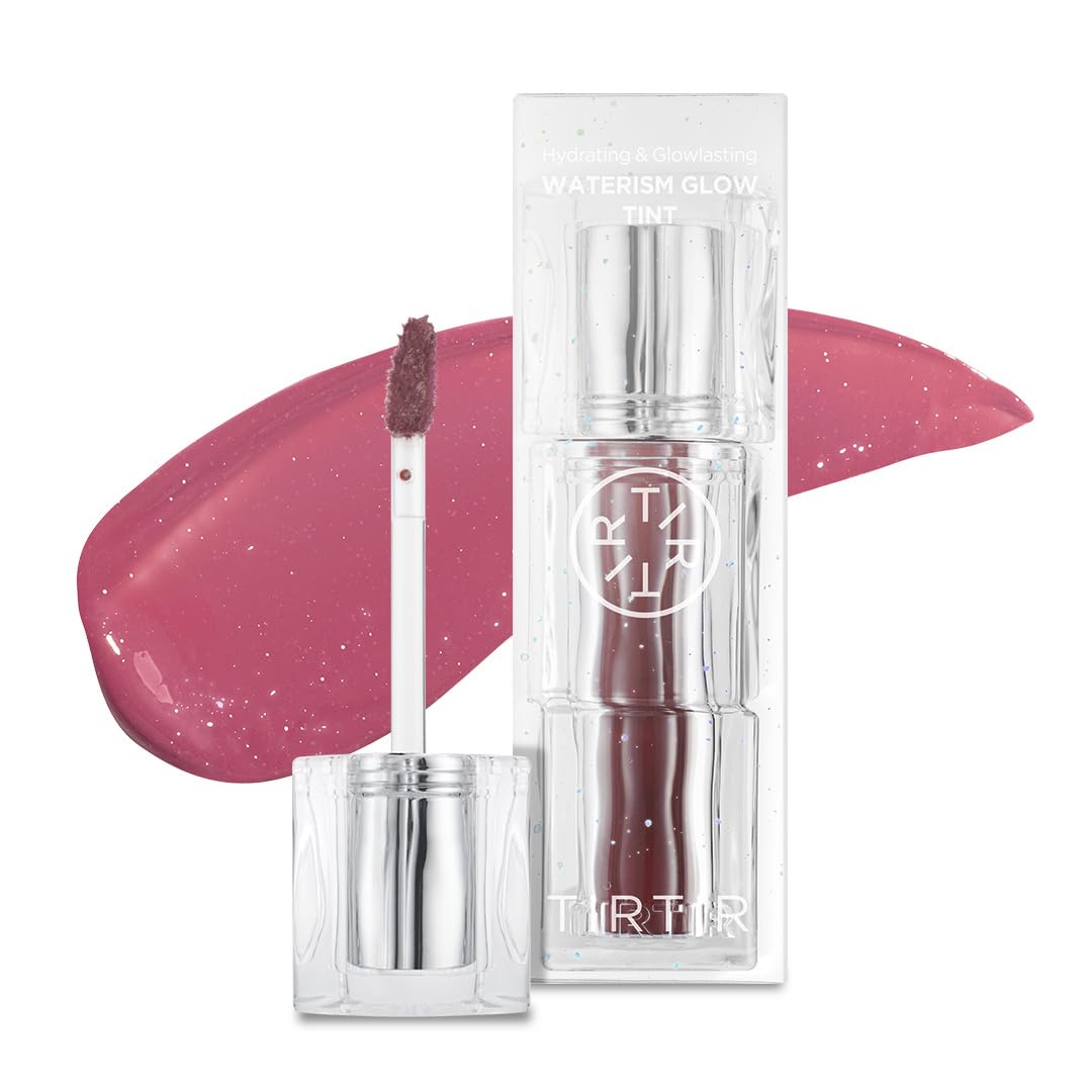 TIRTIR Waterism Tinted Lip Gloss #01 Mauve Rose, 0.14 Fl Oz – Kiss Ready Lipgloss, 12H Long Lasting Non Sticky Natural Tinted Glow Korean Multiuse Cheek and Lip Tint for Women gift