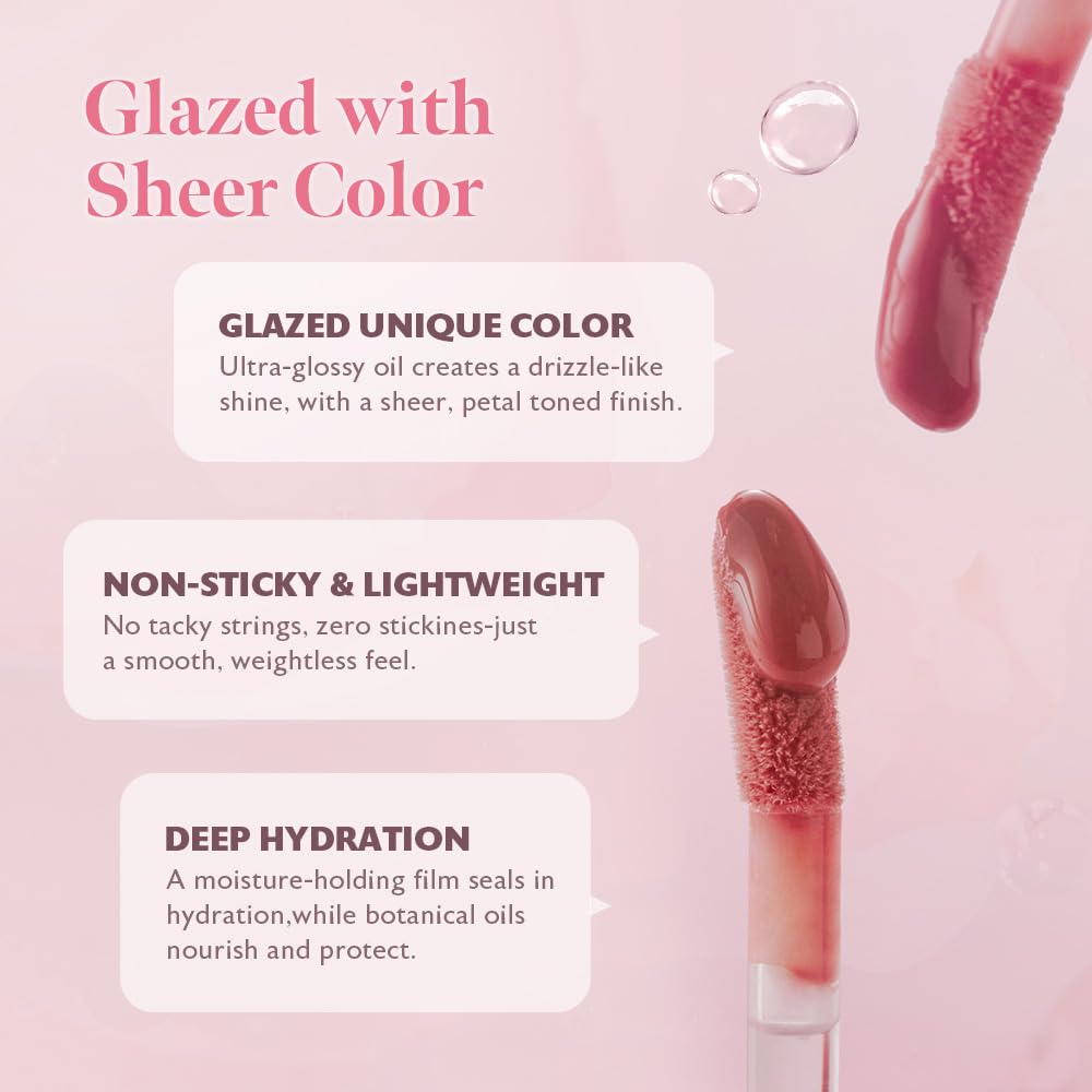 MILKTOUCH Dew Stain Sheer Lip Gloss (04 Mellow Ending, 0.14 Fl Oz (Pack of 1))