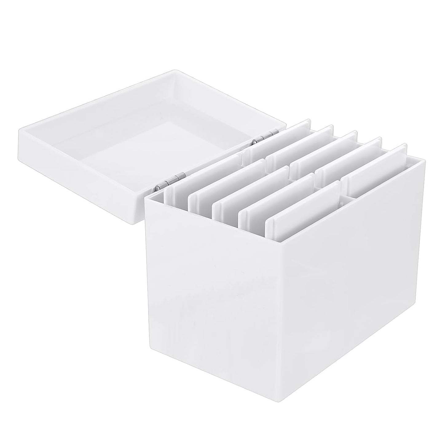 Acrylic Eyelash Storage Box, 10 Layers False Eyelashes Glue Pallet Holder Display Grafting Eye lashes Extension Close-Packed Display with 10 Pallets Makeup Organizer