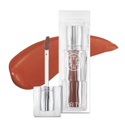 TIRTIR Waterism Tinted Lip Gloss #04 Fig Peach, 0.14 Fl Oz – Kiss Ready Lipgloss, 12H Long Lasting Non Sticky Natural Tinted Glow Korean Multiuse Cheek and Lip Tint for Women gift
