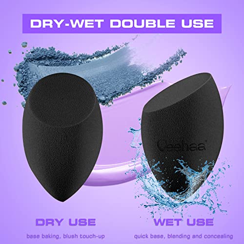 2PCS Makeup Sponge Set, Latex Free Makeup Blender for foundation, Makeup Sponges egg shaped, Makeup Sponges for all areas