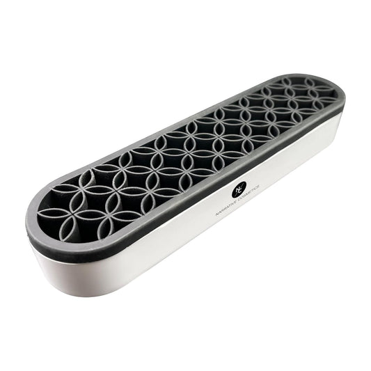 Upright Silicone Brush Holder with Round Corners - Black