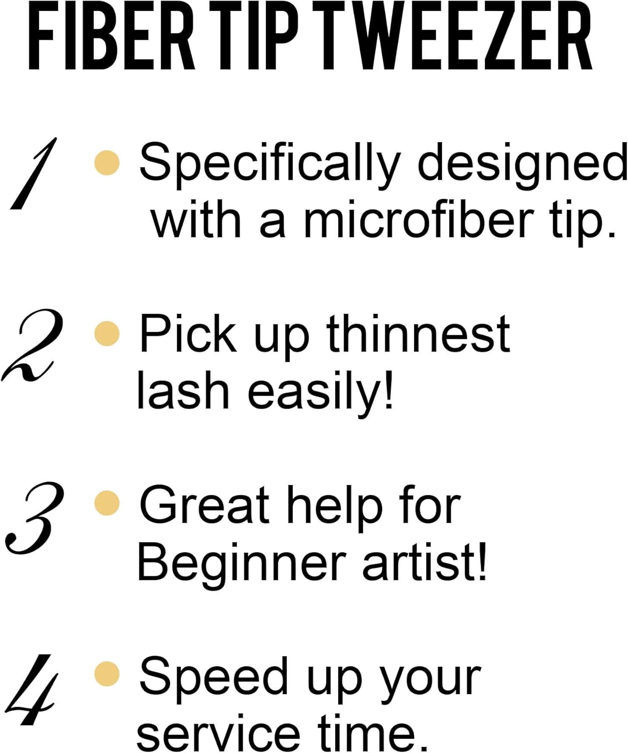 Fiber Tip Lash Tweezers For Eyelash Extension 4 Pcs Tweezers Professional Artist Tech Work Kit Tools,Best Volume Eyelash Lashes Extensions Precision Supplies Volume Boot 90 45 Degree(Gold)