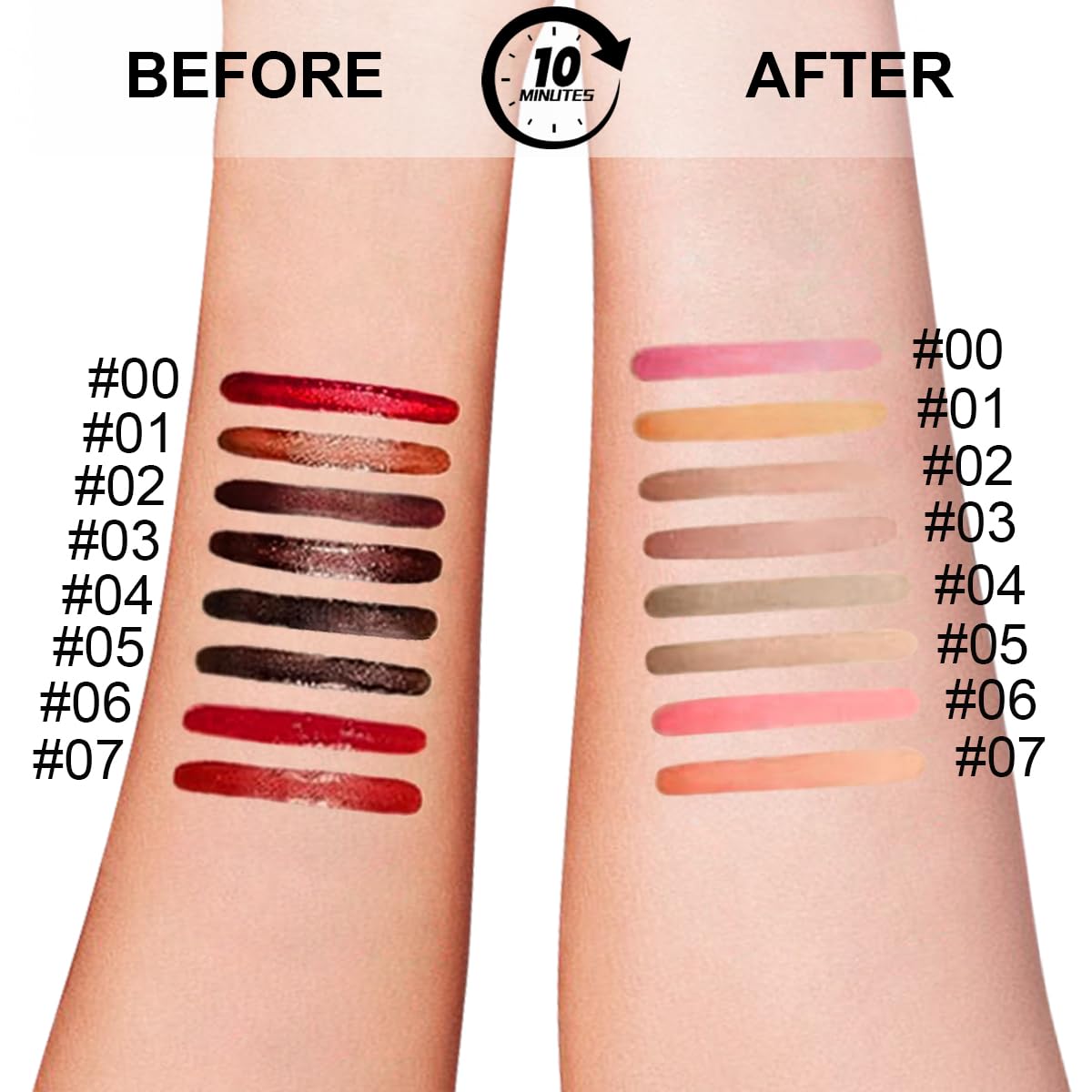 3 Colors Peel Off Lip Liner Stain with Tweezer, Long Lasting Waterproof Lip Tint Stains Makeup Set with Matte Finish for Women, Natural Look, Easy to Use, for All Skin Types (#015, M)