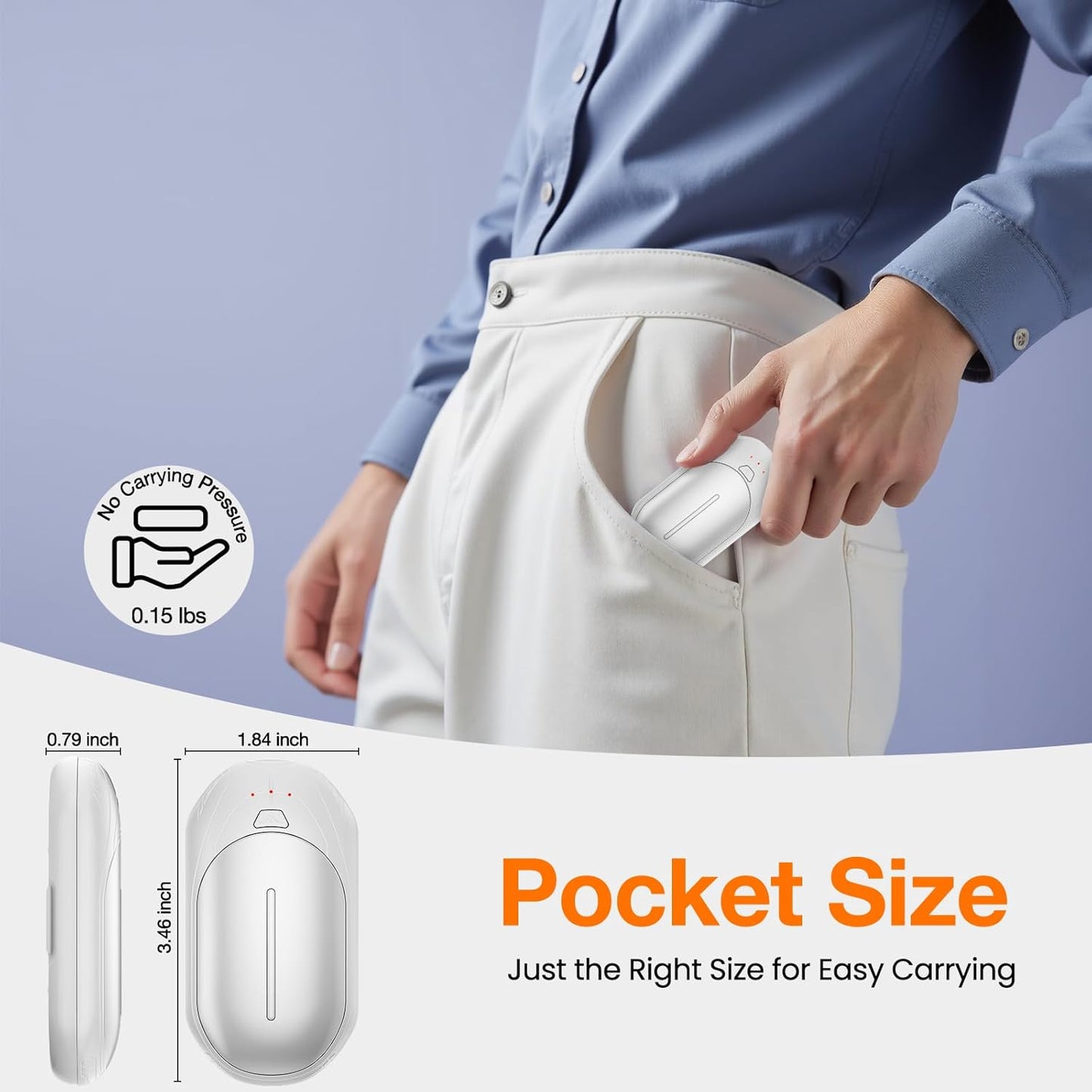 AI Hand Warmers Rechargeable 2 Pack, AI Smart Chips Electric Hand Warmers, 20Hrs Long Safe Heat, Portable Pocket Heater, Gifts for Christmas, Outdoor, Hunting, Golf, Camping Accessories