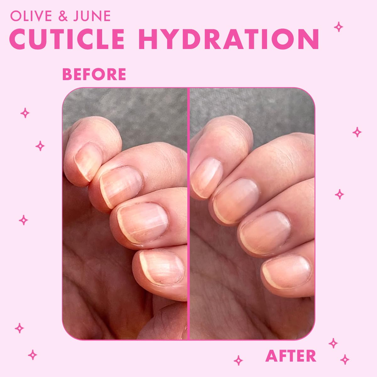 Olive & June Cuticle Hydration Set | Mini Cuticle Serum + Nourishing Balm | Hyaluronic Acid + Meadowfoam | Vegan & Cruelty-Free Nail Care Duo | Fragrance-Free, Dermatologist-Tested