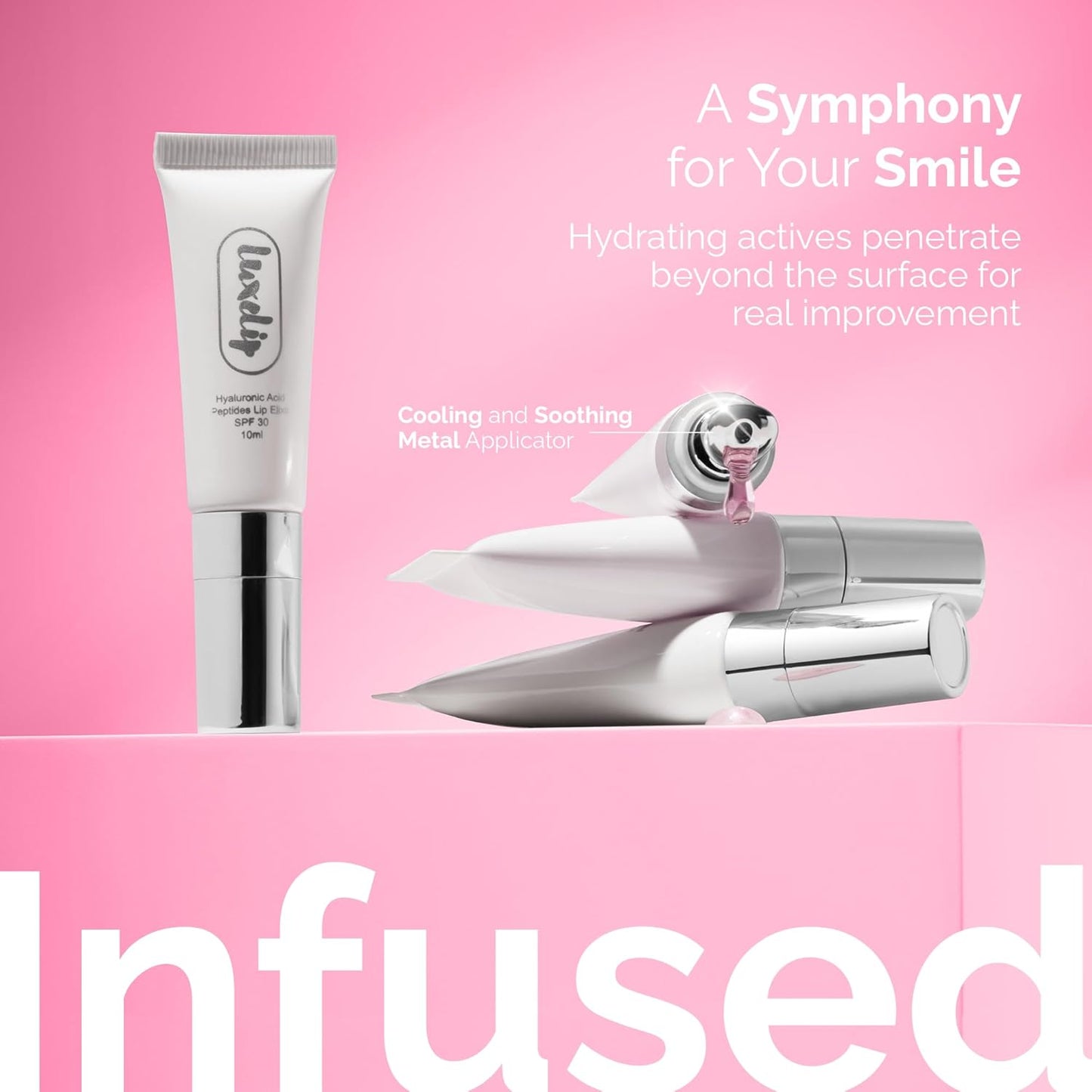 Tinted Lip Balm Elixir – Hydrating Vegan Lip Care with Sheer Color & Moisturizing Glow – Non-Sticky Nourishing Lip Treatment for Soft, Smooth Lips (Raspberry 10ml)