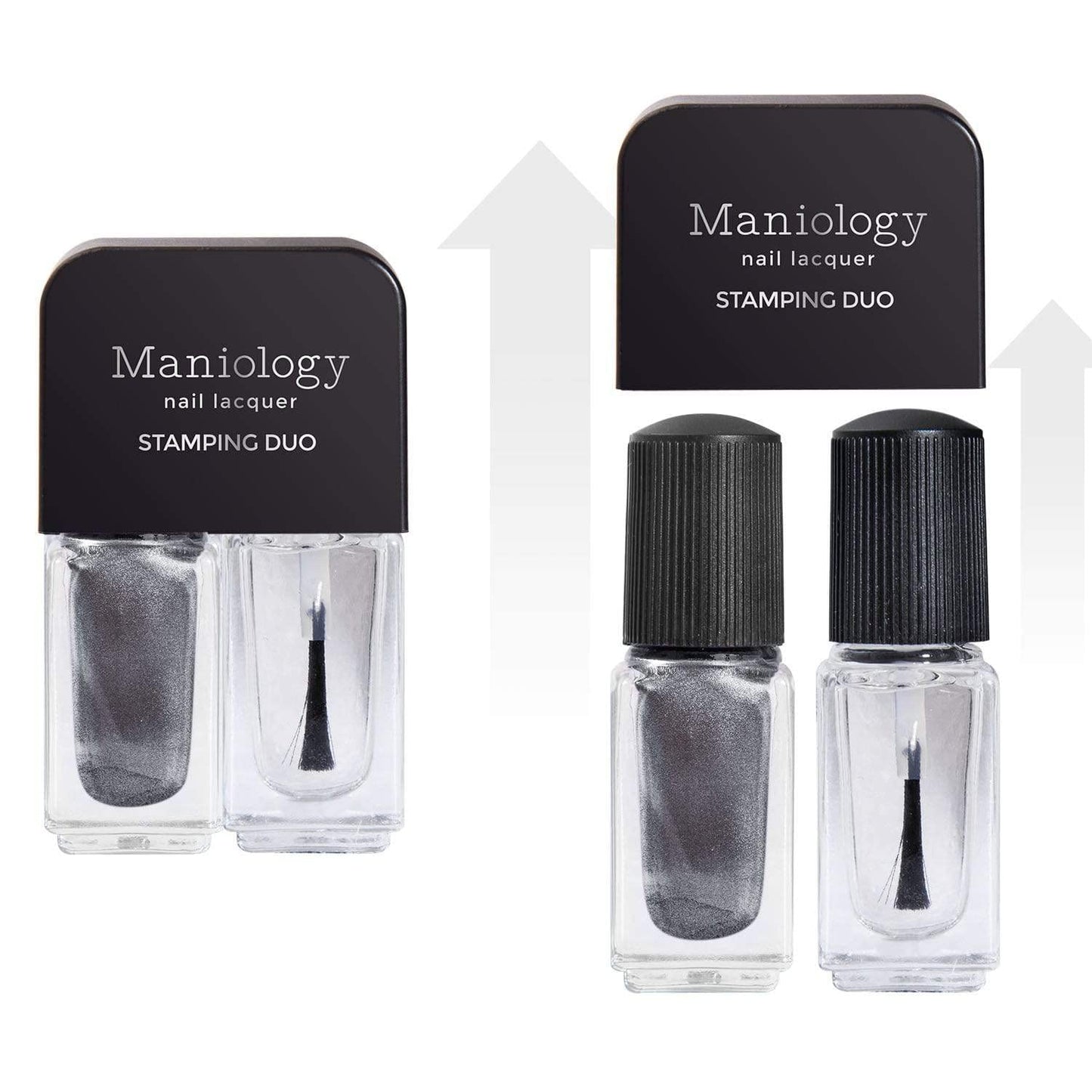 Maniology Crystal Galaxy Nail Stamping Starter Kit | Celestial Nail Art with Crystal-Inspired Galaxy Designs – with Stamping Plate, Polish, Top Coat, Stamper & Scraper