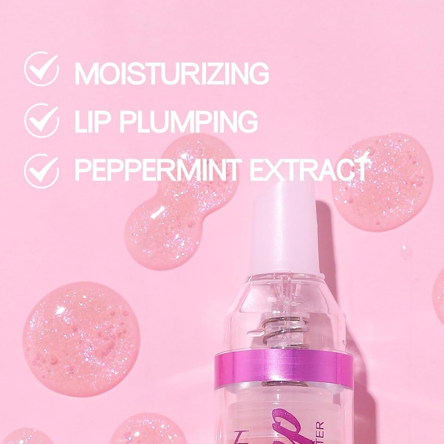 Erinde Natural Spicy Lip Plumping Booster Oil, Ultra-Hydrating & Nourishing Plump Lip Plumper, Glossy Finish Fuller Lip Plumping Lip Gloss for Women Girls, 04#