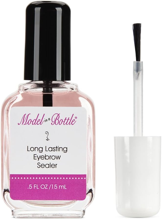 Eyebrow Sealer with Mascara & Brush Applicator – Waterproof, Smudge-Proof, Long-Lasting Eyebrow Gel Topcoat for Flawless All-Day Hold