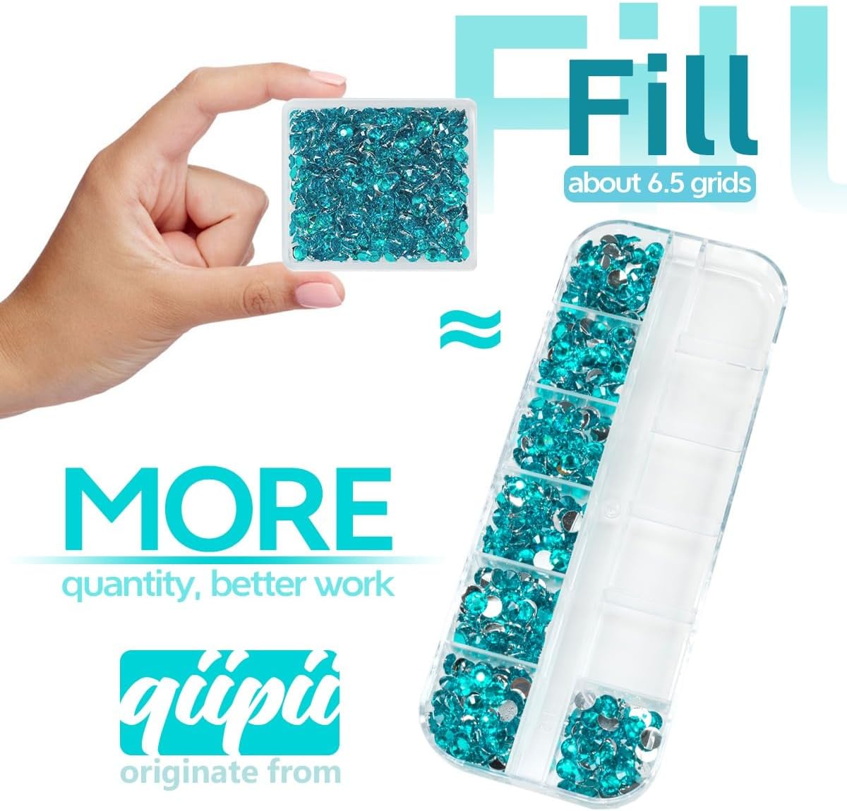 Blue Zircon Crystal Resin Rhinestones w B7000 Jewelry Glue for Bedazzling Crafting Turquoise Blue Flatback Stones Gems 3mm 4mm 5mm 6mm Diamonds Crystals Charms for Nails Face Eye Makeup Crafts