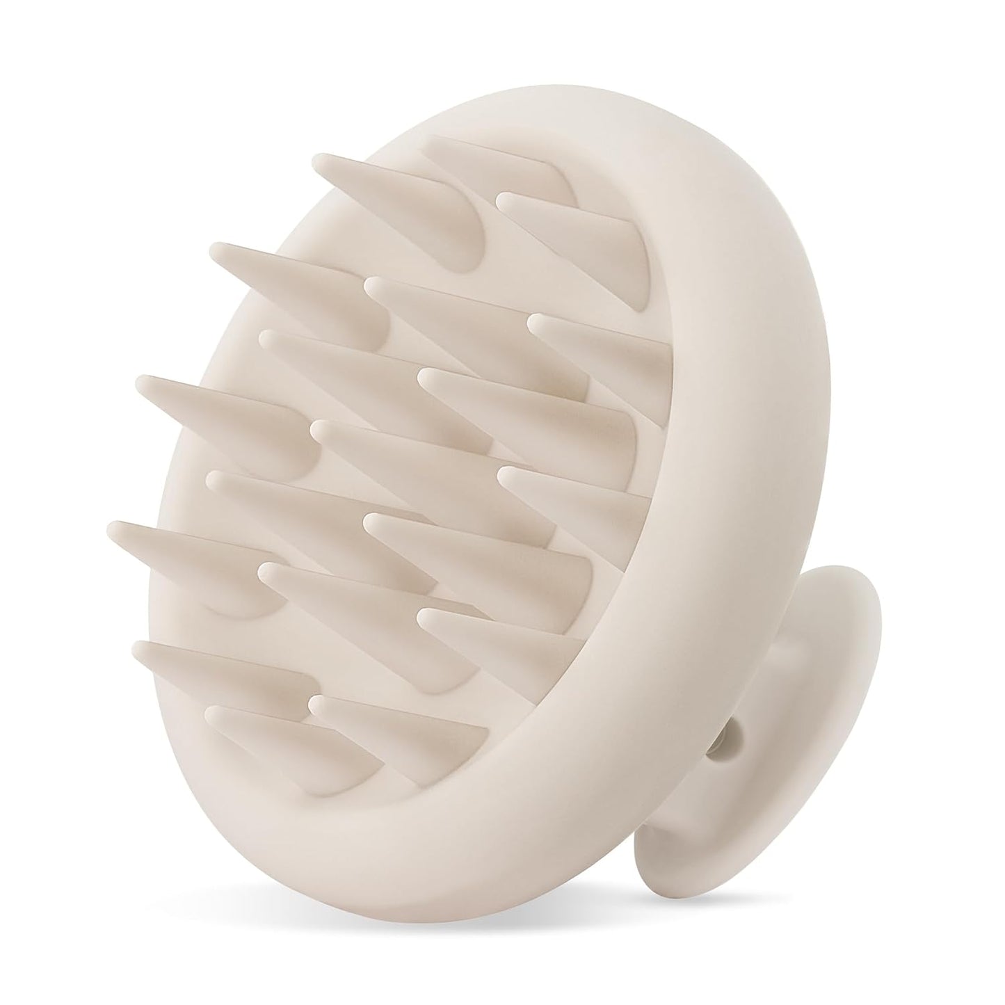 HEETA Scalp Massager Hair Growth, Scalp Scrubber with Soft Bristles, Integrated Silicone Design, Scalp Exfoliator for Dandruff Removal & Relax Scalp, Shampoo Brush Fit Wet Dry Hair Use, Oatmeal