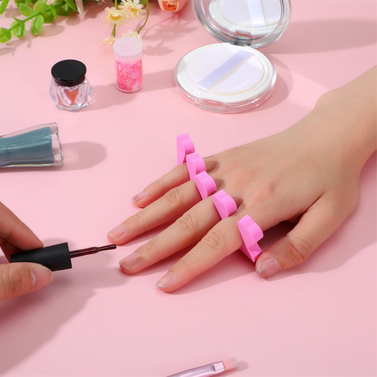 400 Pcs (200 Pairs) Toe Separators Pedicure Tool Kit Soft Toe Spacers for Pedicures Spreaders Finger Dividers for Women Men Feet Nail Toenails Art Painting Polish Spa(White)