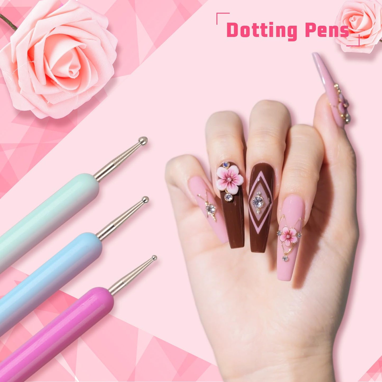 Sponge Pat Paint Nail Gel, Ombre Nails Gradient Gel Nail Blush Blooming Aura Nails Drawing Stripper Floral Painting DIY Nail Art, No Wipe, UV/LED Curing (16 Colors L)
