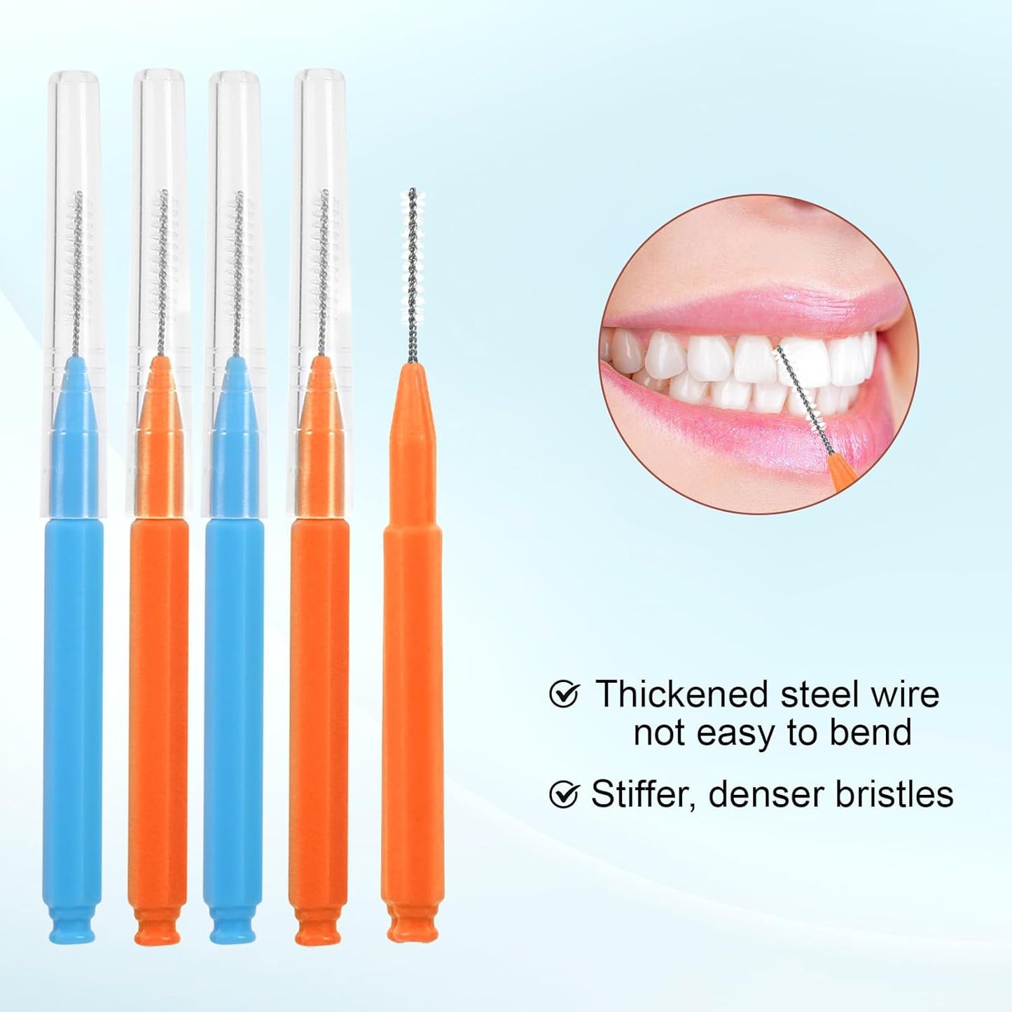 50pcs Shower Head Cleaning Brush, Denser Spiral Bristles Shower Head Cleaner Picks, Tiny Crevice Cleaning Brush for Small Holes, Nozzle Unclogger Pipe Cleaners Household Clean Tools Anti-Clogging