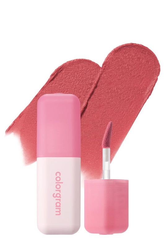 COLORGRAM NUDE BLUR TINT 18 AMAZING BERRY | Soft Velvet Matte Liquid Lipstick & Cheek Tint | Lightweight Blurring Tint for a Smooth & Airbrushed Finish | Long-Lasting & Non-Sticky Formula