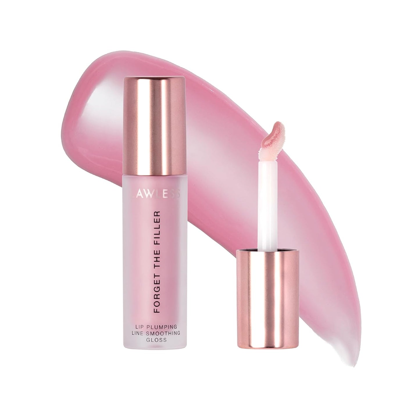 Lawless Women's Forget The Filler Lip Plumper Line Gloss, Lavender Sorbet, Pink, 0.11 Fl Oz (Pack of 1)