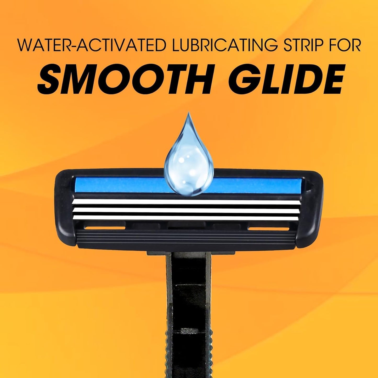 CXYARY 50 Pcs 3 Blade Disposable Razors With Clear Safety Cap, Shaving Razors Bulk for Men &Women, Stainless Steel Blade, Multipurpose Portable Shave Razor for Bathing Hotel Travel, Black