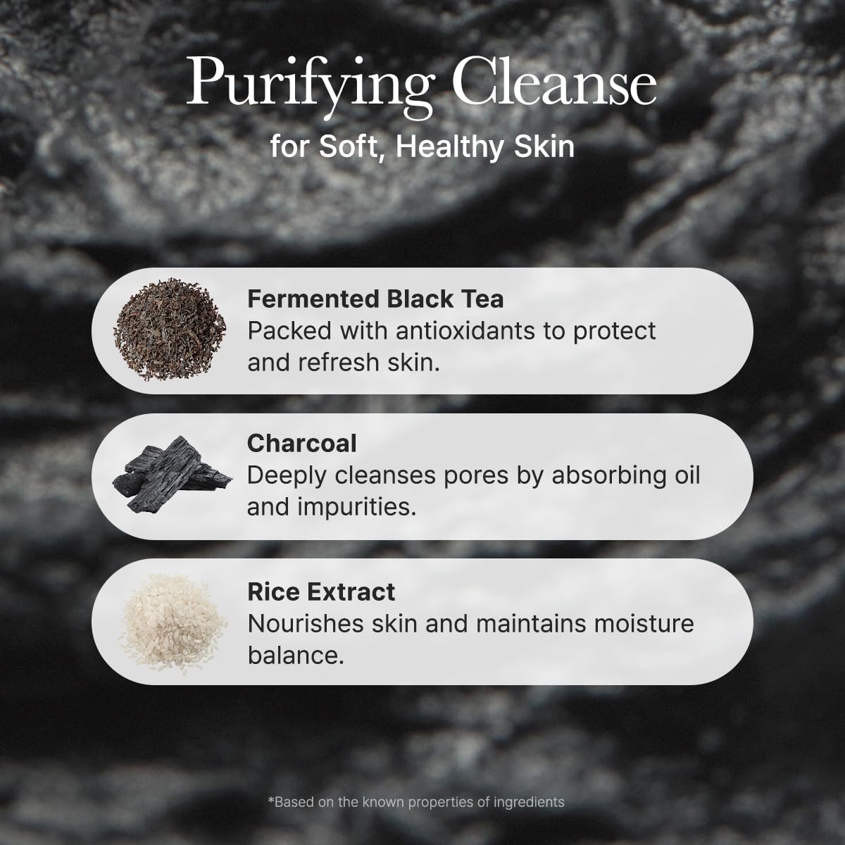 Black Tea Facial Cleanser, 120g – Pore Care & Sebum Control