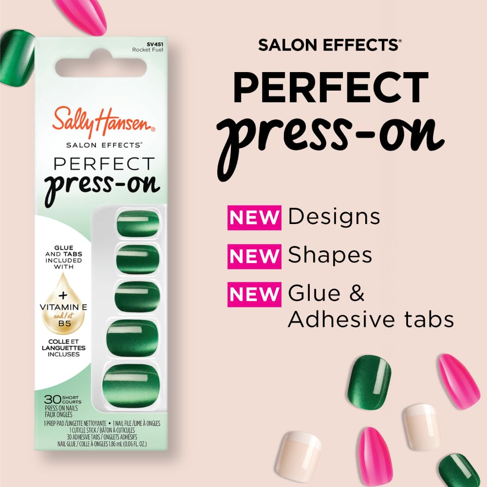Sally Hansen Instant Cuticle Remover & Salon Effects Out of This Pearl Press On Nails Kit, Nail Treatment & Manicure Set