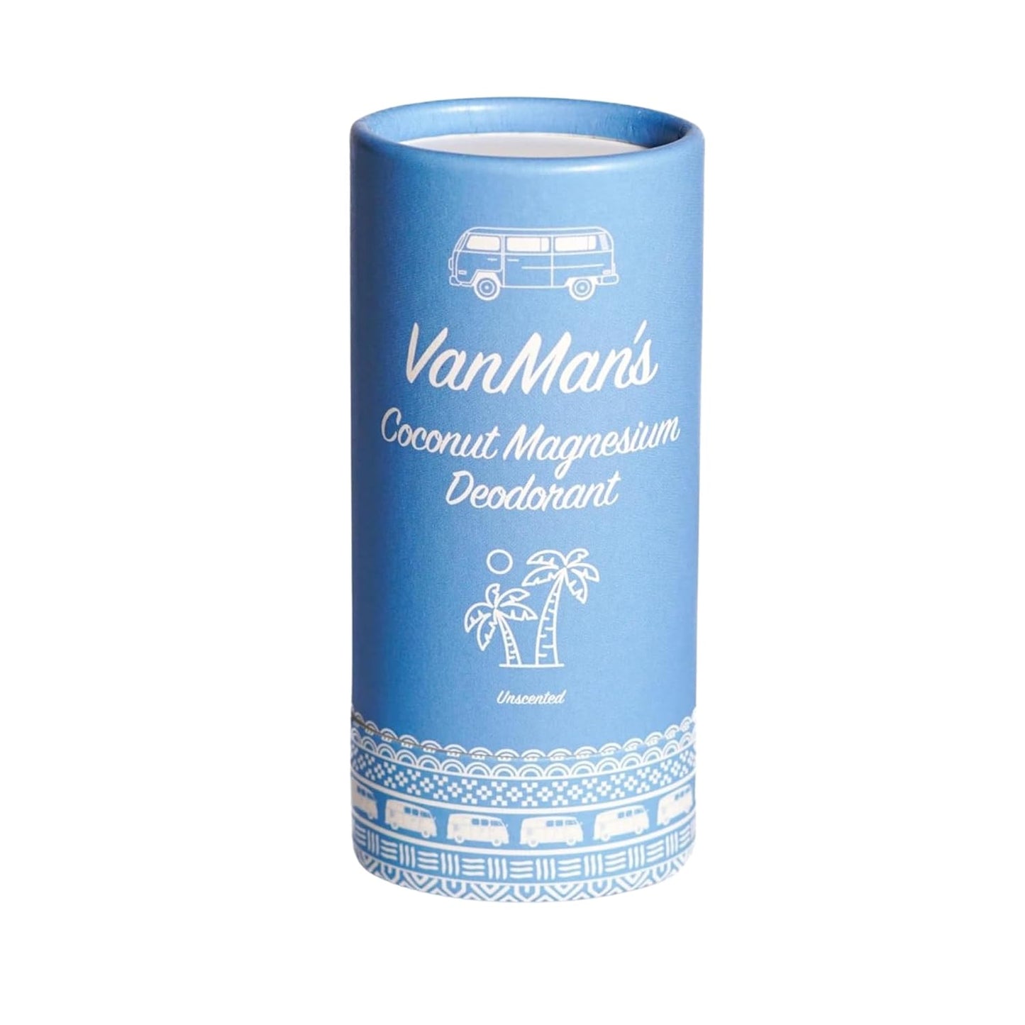 VanMan Coconut & Magnesium Deodorant Stick - Natural Aluminum Free Deodorant for Women & Men - Effective Odor Control for Delicate Skin - With Tallow, Shea Butter & Coconut Oil - 2 Fl Oz Unscented