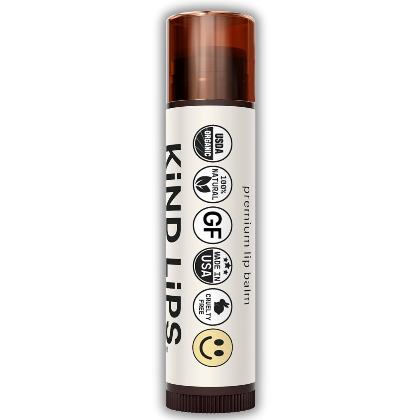 Kind Lips Strawberry Lip Balm 3-Pack - USDA Organic, Natural Chapstick Alternative for Dry Lips | Gluten-Free, Cruelty-Free