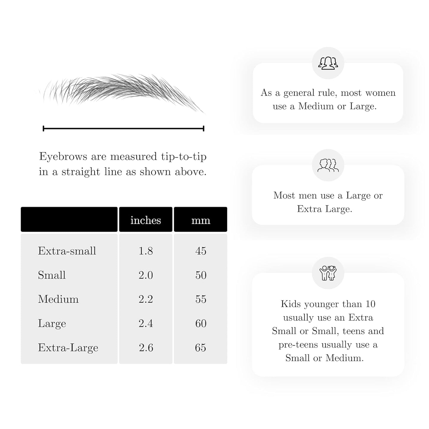 (10 pairs) Light Brown Temporary Eyebrow Tattoo - Large Size - Waterproof & Smudgeproof - Assertive Arch Style Eyebrow Stickers - Sheet Lasts up to 30 Days - Won't Work on Existing Brows