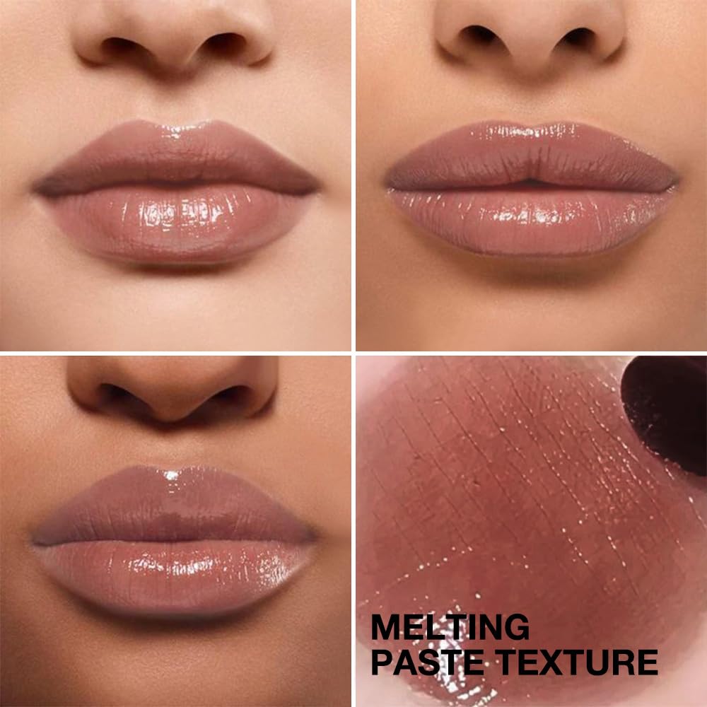 2Pcs Honey Tinted Lip Balms Lip Stain, Sheer Hydrating Lip Skin Tint, Gloss Balm Moisturizing Lip Color for All Skin Tones, Nourishing Lip Balm with a Hint of Natural Black Cherry Tint