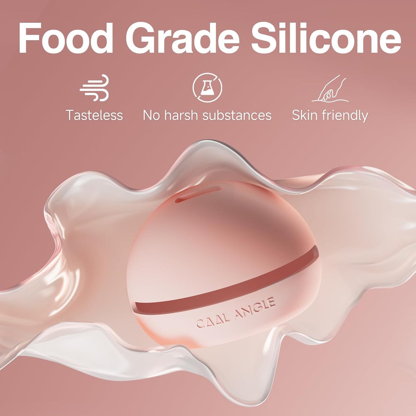 2Pcs Makeup Sponge Holder Silicone Beauty Sponge Holder Makeup Blender Case for Travel 2 in 1 Stand Storage For Quick Drying Khaki+Khaki