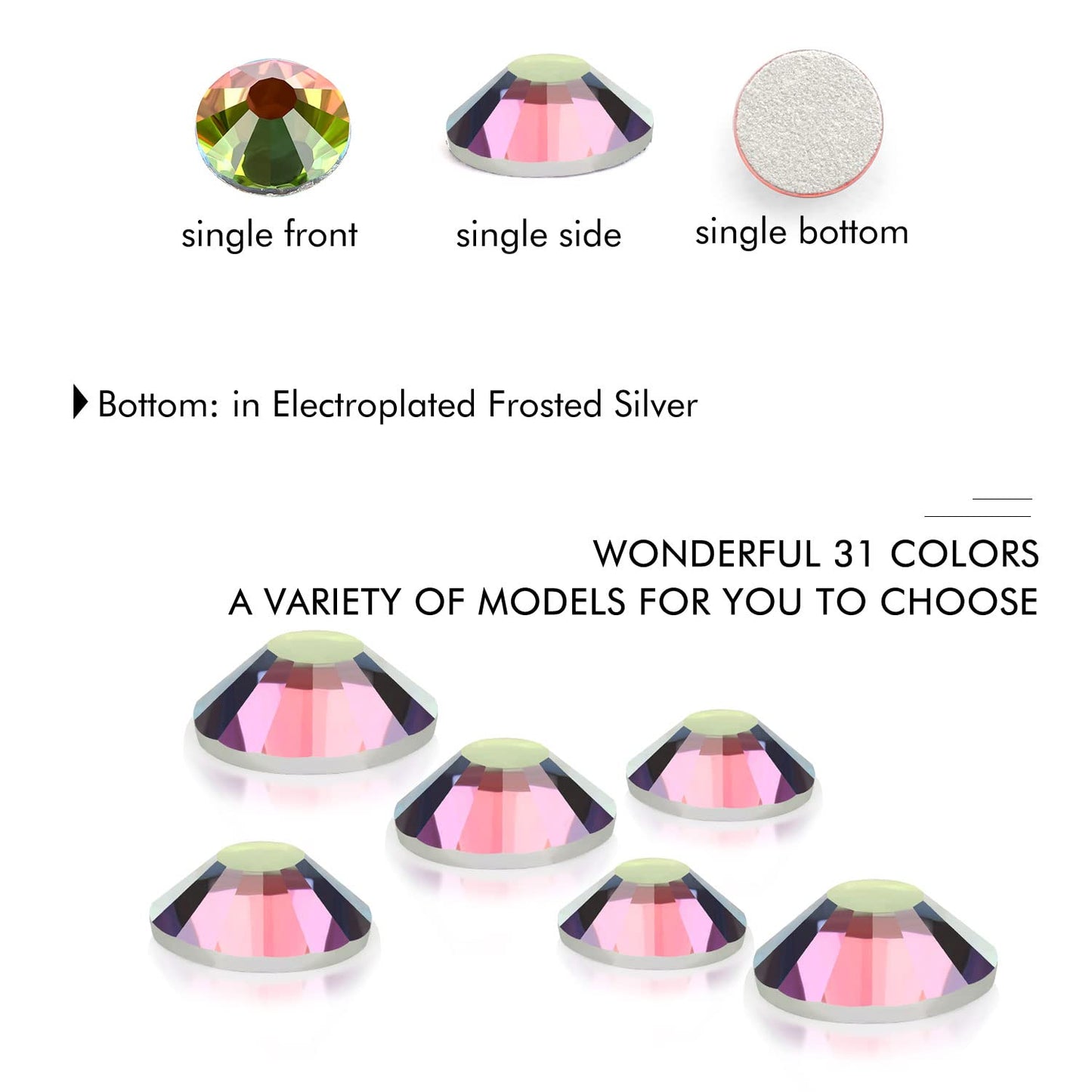 1440Pcs Blaze Crystal Rhinestones,Glass Flatback Rhinestones Gemstones for Nail Face Makeup Art Crafts Clothes Decoration -(SS16,4.0mm,Blaze)