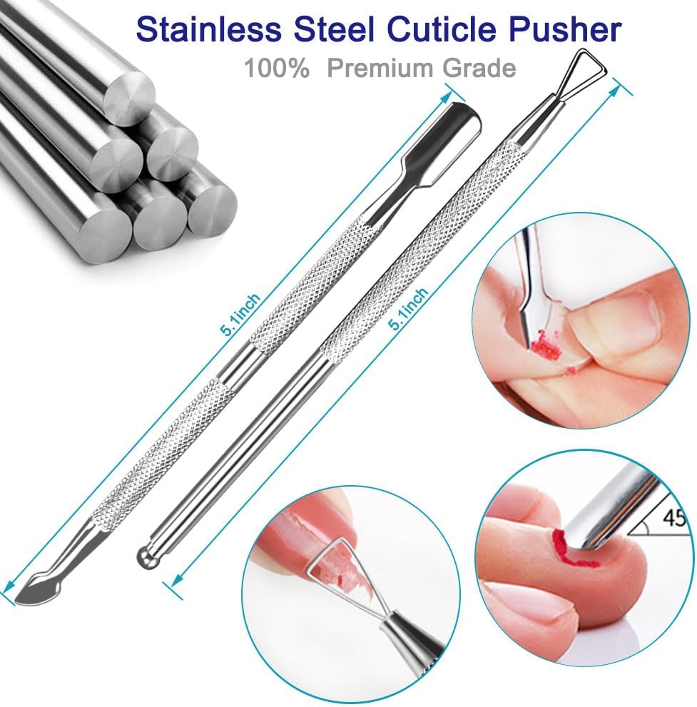 Nail Files and Buffers, 20PCS Professional Emery Board Nail File for Natural & Acrylic Nails, Reusable & Washable 100/180 & 600/3000 Grit Nail Buffer Block for Women Home and Salon