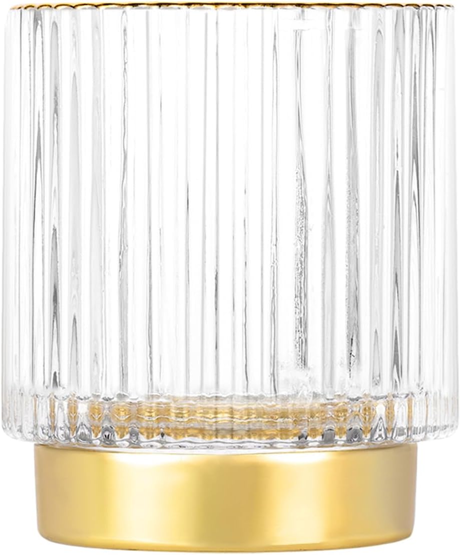 Makeup Brush Holder Organizer, Crystal Glass Cosmetic Brush Storage Cup
