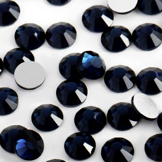 2000 PCS SS20 Flatback Rhinestones,12-Facet Diamond-Cut Glass Gems for Nail Art,Clothing,DIY Crafts,Glue-On Decoration Stones with Silver Backing,Montana