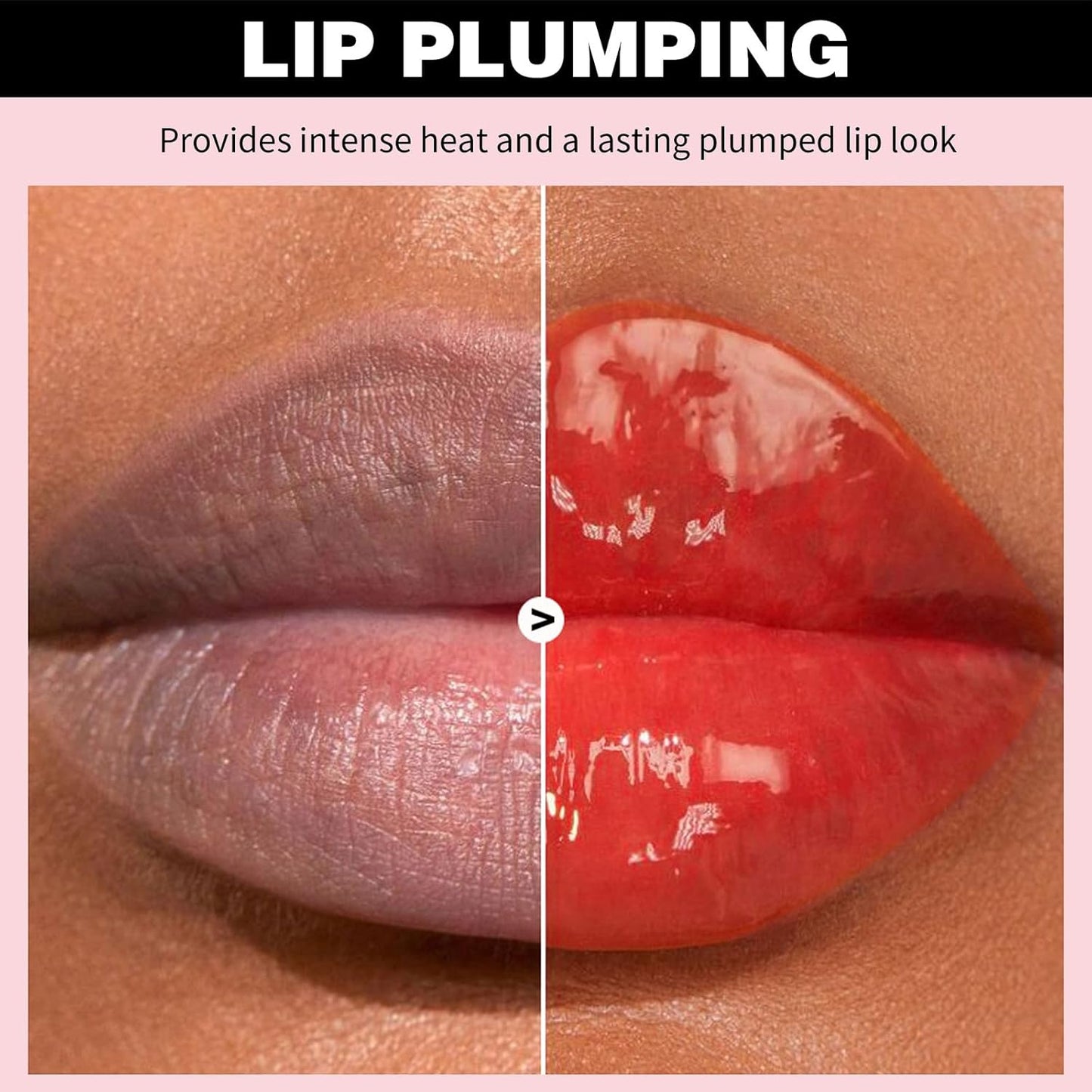 Erinde Natural Ginger Lip Plumping Booster Oil, Ultra-Hydrating & Nourishing Plumper, Glossy Finish Fuller Lip Plumper Gloss for Women Girls, G06