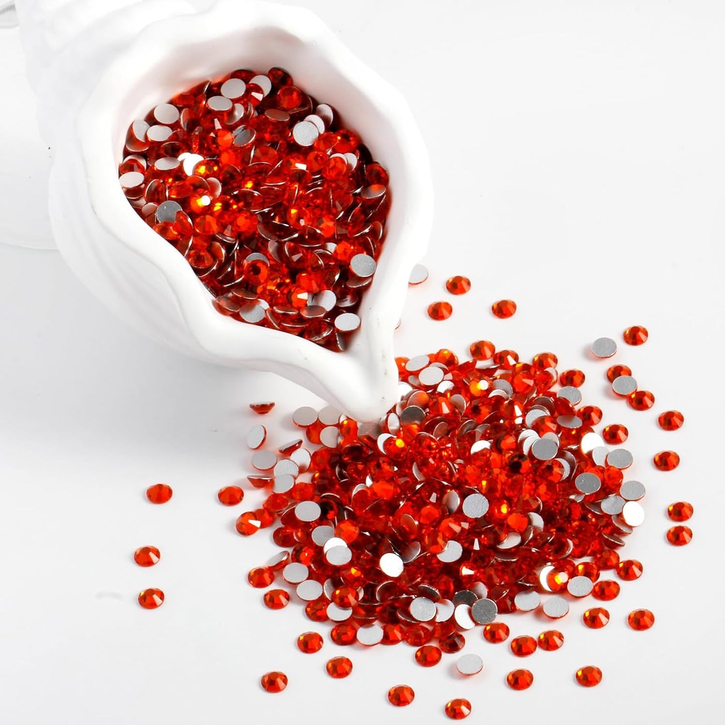 2000PCS SS12 Flatback Rhinestones | 12-Facet Diamond-Cut Glass Gems for Nail Art, Clothing, DIY Crafts |Glue-On Decoration Stones with Silver Backing(Hyacinth)