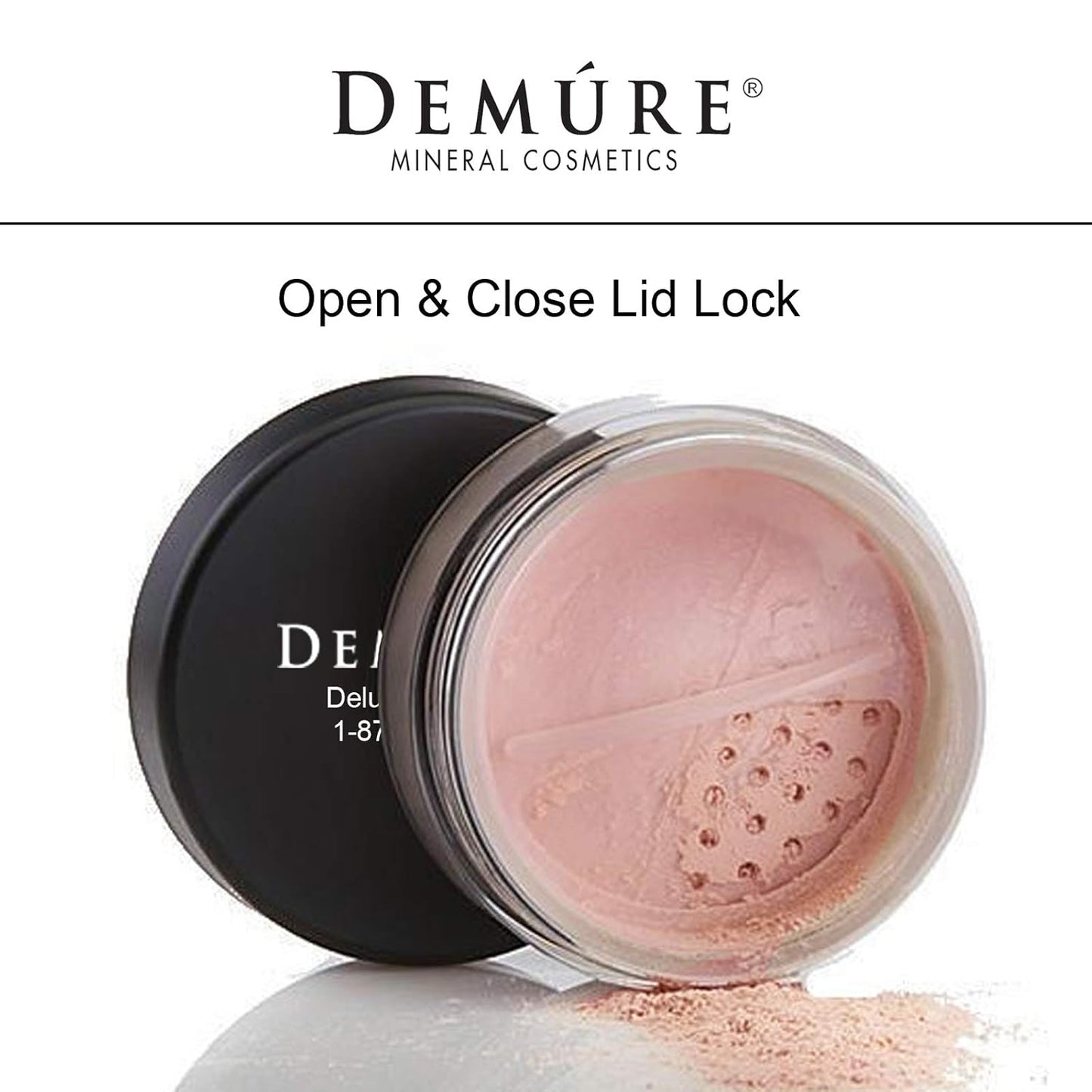 Demure Mineral Blush Powder (Peachy) - Natural, Professional, Loose Powder Makeup - Cruelty Free