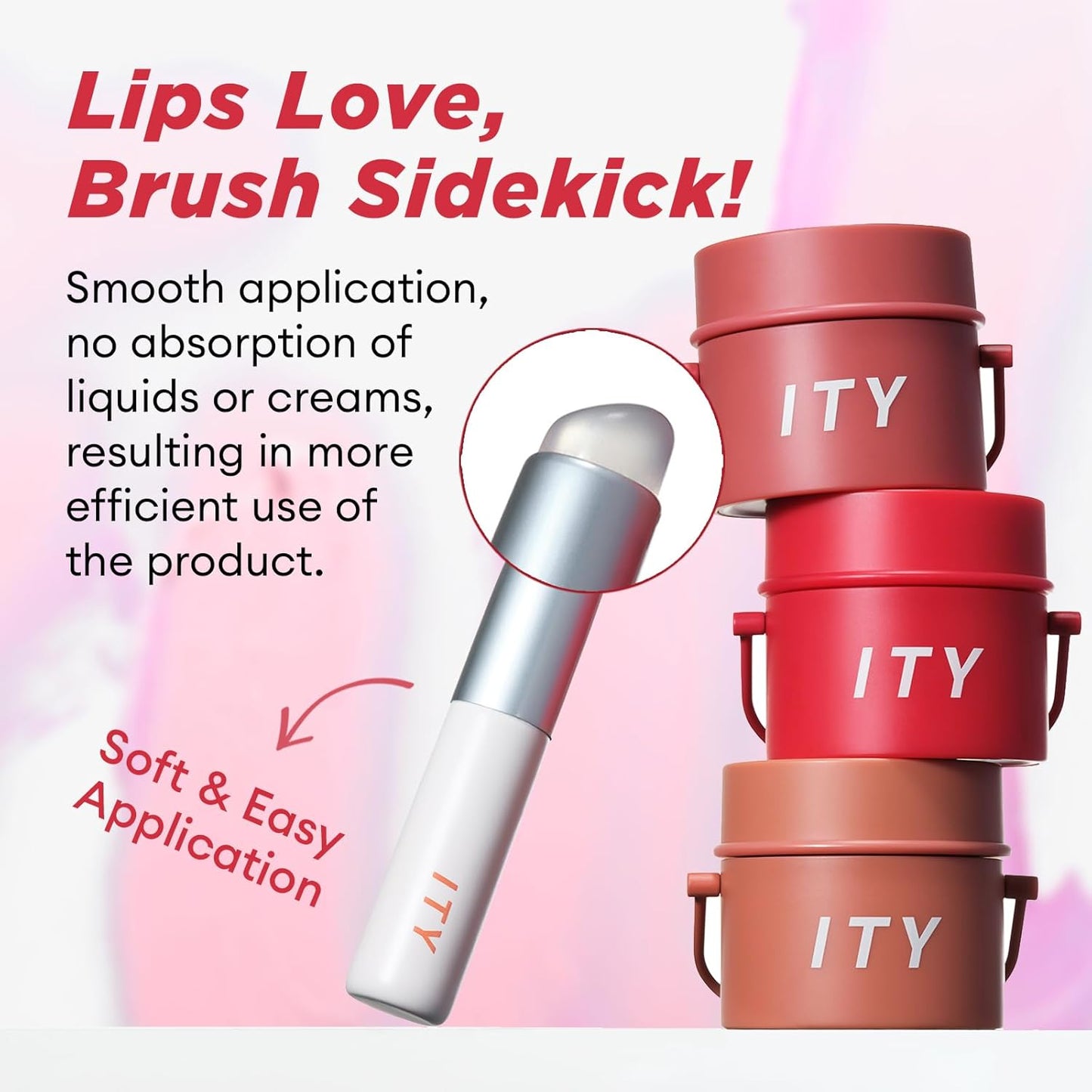 ITY Velvet Matte Finish Lip Stain-Mousse Textured Pudding Pot Lip Clay with Brush, Nude Shade, Dual-Use as Lipstick and Blush, Conceals Lip Lines, Rich Pigment, 0.21 oz (6g) in Terracotta Kiss