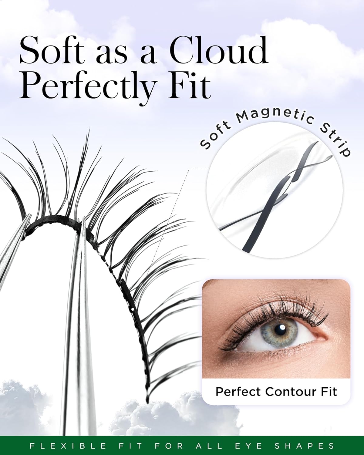 BEYELIAN Magnetic Eyelashes with Applicator Kit, Reusable Natural Look 3D Lashes, Easy Apply Soft Upgrade Magnetic Lashes for Eye Makeup (Lightweight &Reusable)