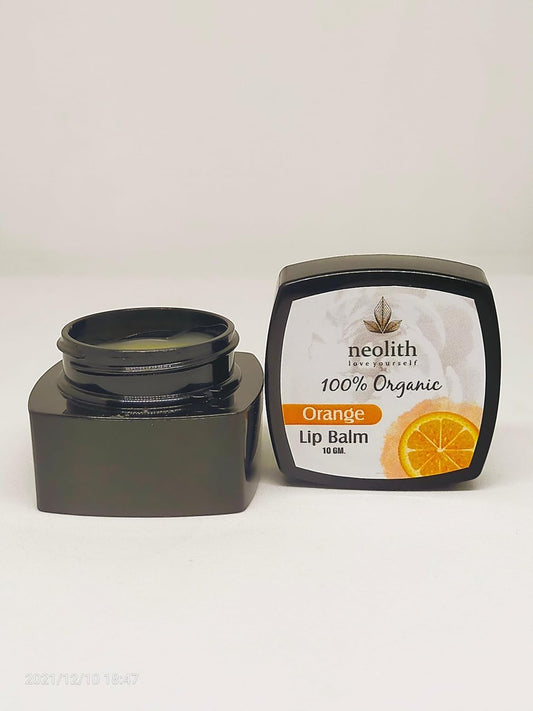 Orange Lip Balm || 100% Organic, Paraben Free || Lip Moisturiser || 10GM